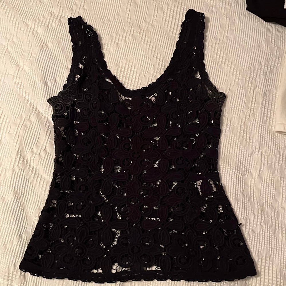 Black lace shirt size medium